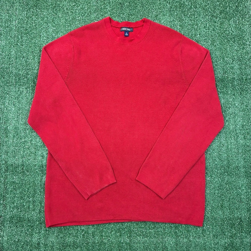 Vintage 2000's Cherokee Blank Red Crewneck Sweater